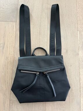 Botkier Black Nylon & Faux Leather “Trigger” Mini Backpack